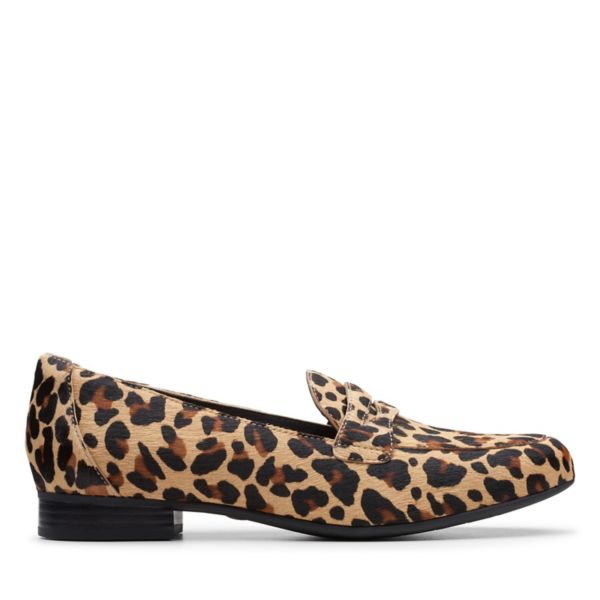 Clarks Womens Un Blush Go Flat Shoes Leopard | USA-7091682